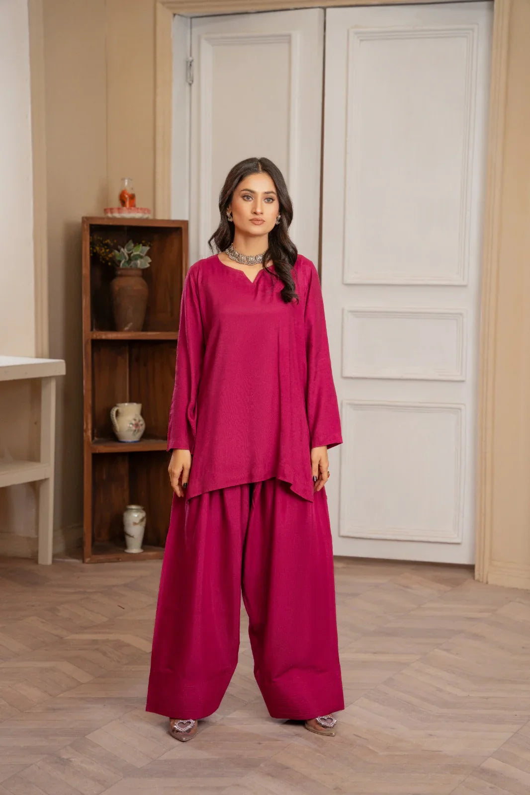 Majestic Magenta Flowy Co-Ord Set