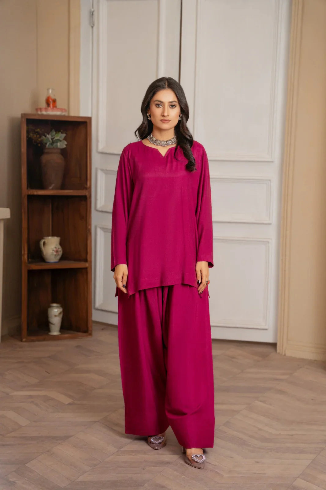 Majestic Magenta Flowy Co-Ord Set