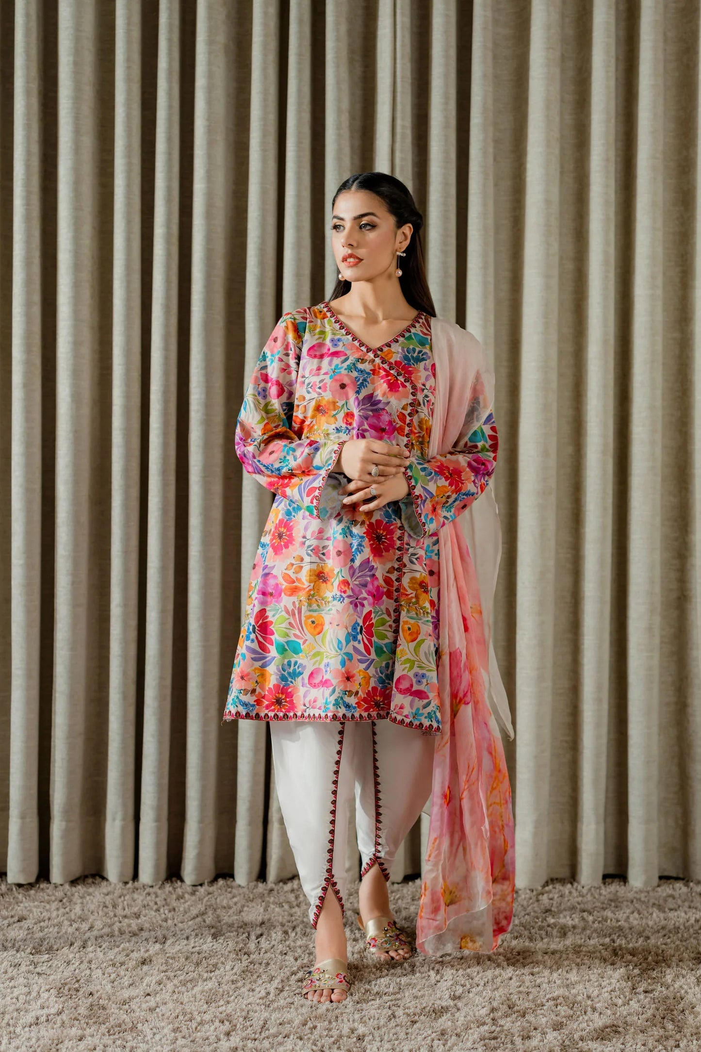 Bloom Burst Floral Kurta Set