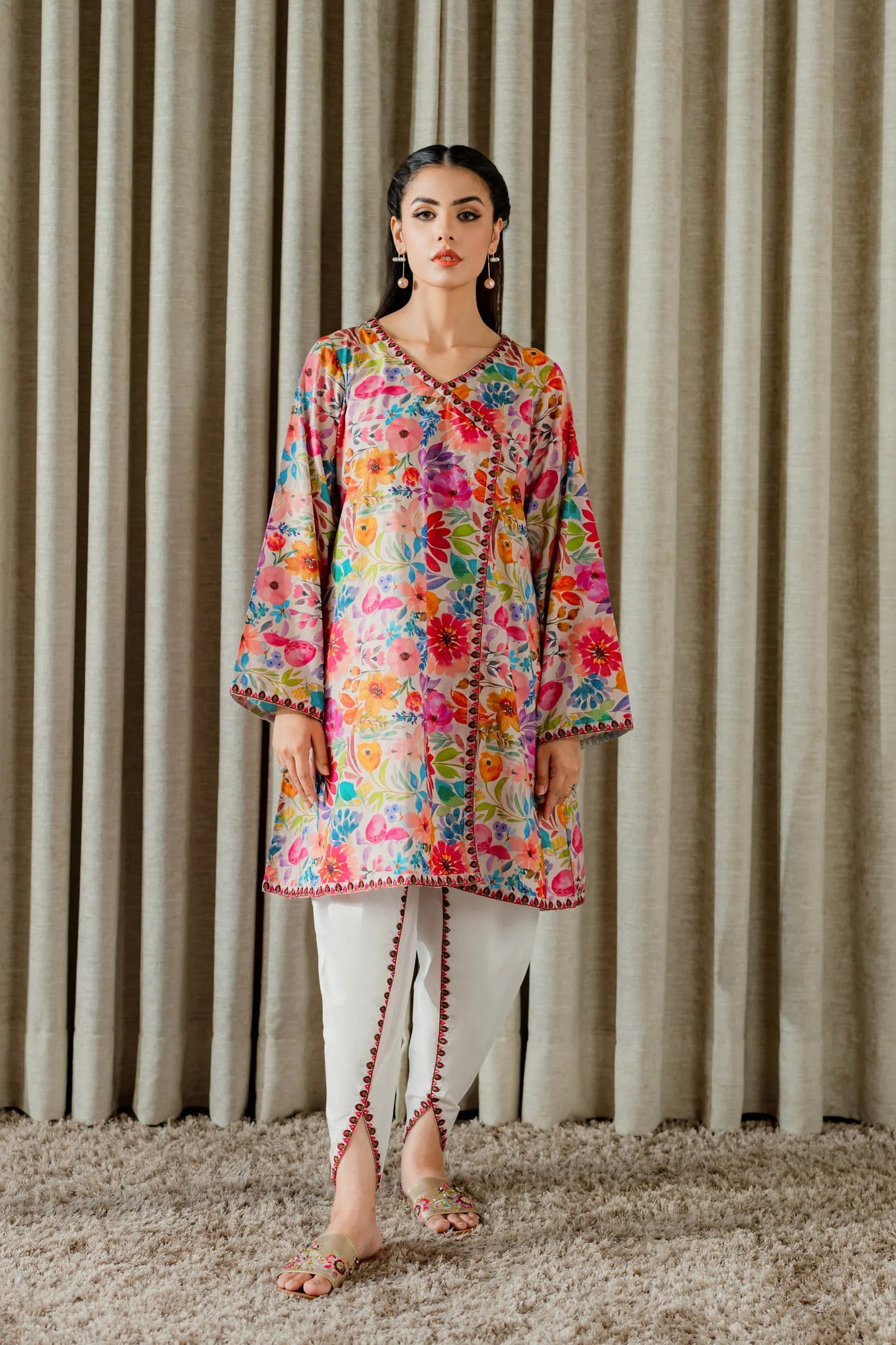 Bloom Burst Floral Kurta Set