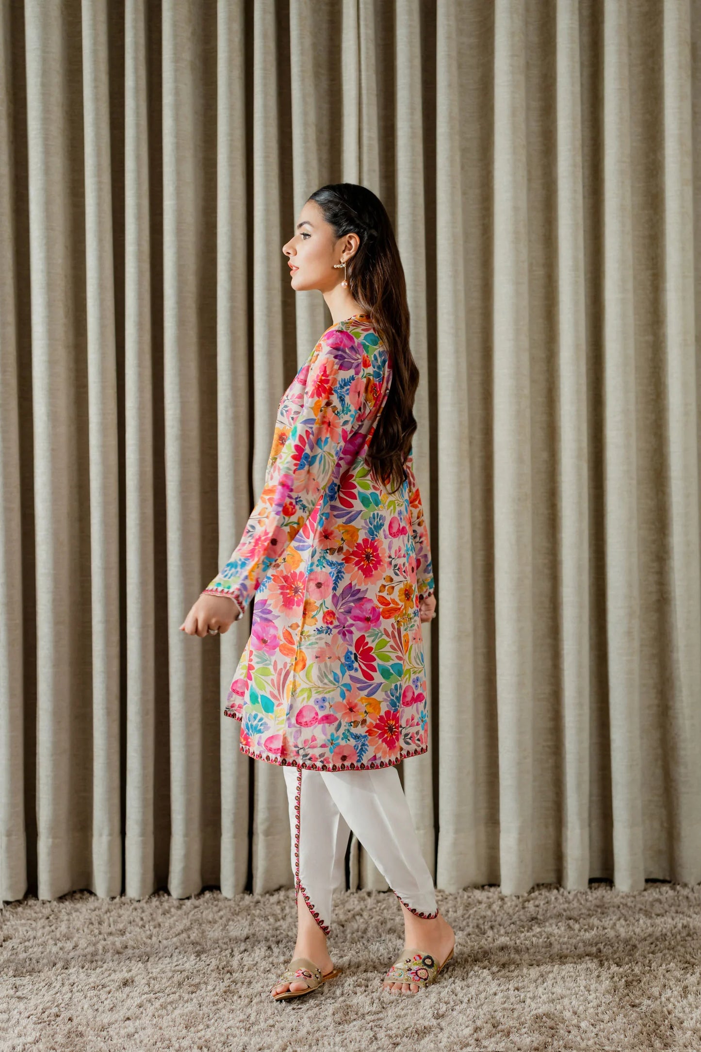 Bloom Burst Floral Kurta Set